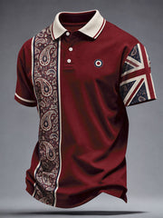 Men's UK Music Lover Mods Art Printed Casual Tops