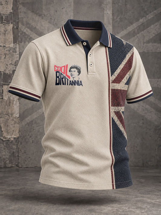 Men's Cool Britannia UK Culture Art Printed Casual Tops