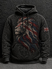 Men's British Lion Printed Hoodie