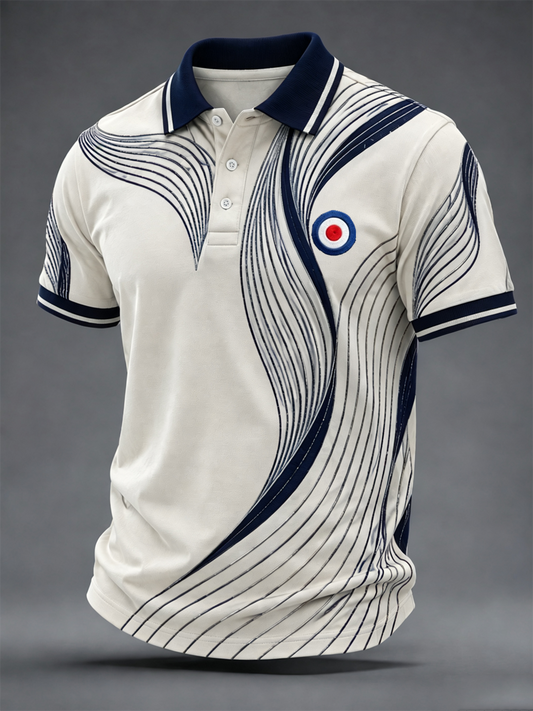 Men's UK Music Lover Mods Culture Printed polo shirt