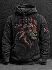 Men's British Lion Printed Hoodie
