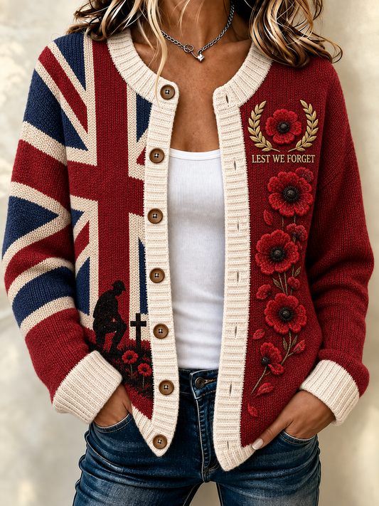 women's Remembrance Day Cardigan