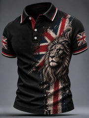 Men's British Style Printed Shirt