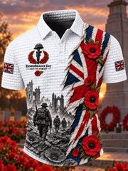 Men's Remembrance Day Lest We Forget  short sleeve shirt