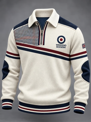Men's UK Music Lover Mods Art Printed Zip-Up Hoodie