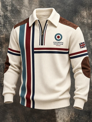 Men's UK Music Lover Mods Art Printed Zip-Up Hoodie