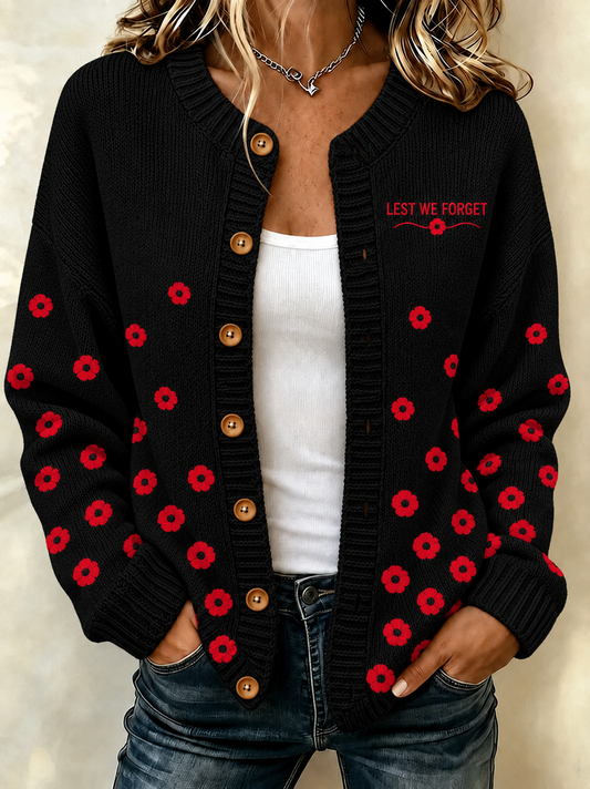 women's Remembrance Day Cardigan