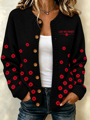 women's Remembrance Day Cardigan