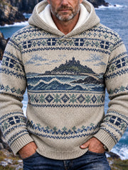 Men's Cornwall Art Print Hoodie