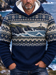 Men's Cornwall Art Print Hoodie