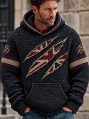 Men's UK Flag Print Casual Hoodie