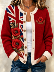 women's Remembrance Day Cardigan