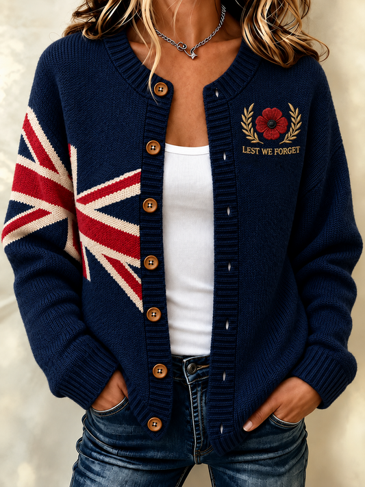 women's Remembrance Day Cardigan