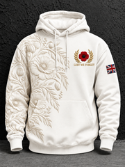 Men's Remembrance Day Oversized Drop-Shoulder Hoodie With Pockets