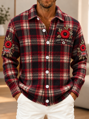 Men's Remembrance Day Vintage British Welsh Patterned Imitation Sweater