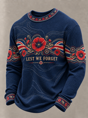 Men's Remembrance Day Waffle Sweatshirt