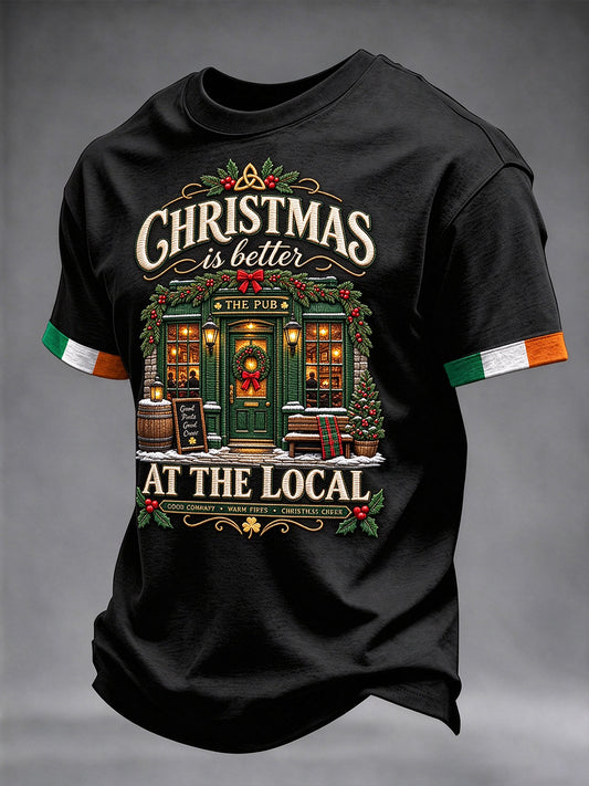 Men's Irish Christmas Short Sleeve T-shirt