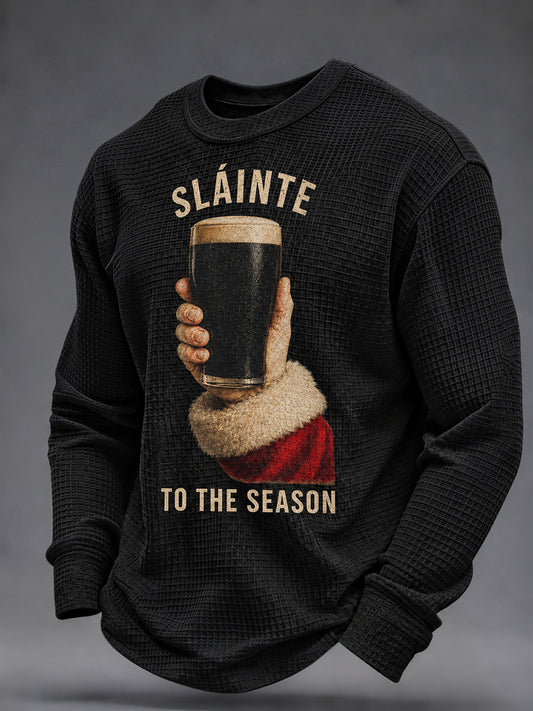 Men's Irish Christmas Waffle Sweatshirt