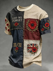 Men's Lest We Forget Print T-shirt