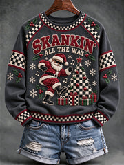 Women's Merry Ska Christmas Print Sweatshirt