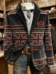 Men's Lest We Forget Print Blazer