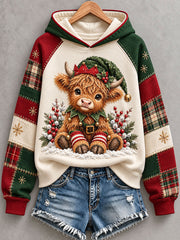 Women's Cute Highland Cow Hoodie