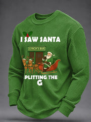 Men's Irish Christmas Waffle Sweatshirt