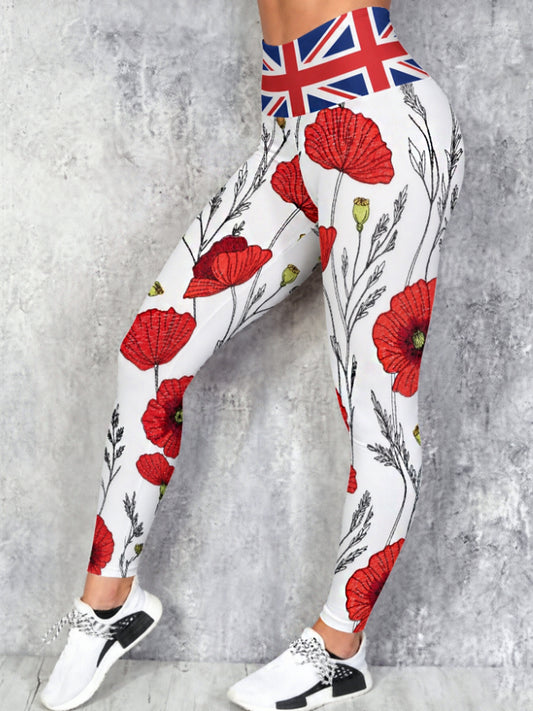 Women's Remembrance Day Lest We Forget High Waisted Leggings
