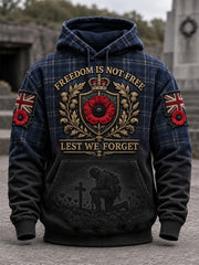 Men's Lest We Forget Print Hoodie