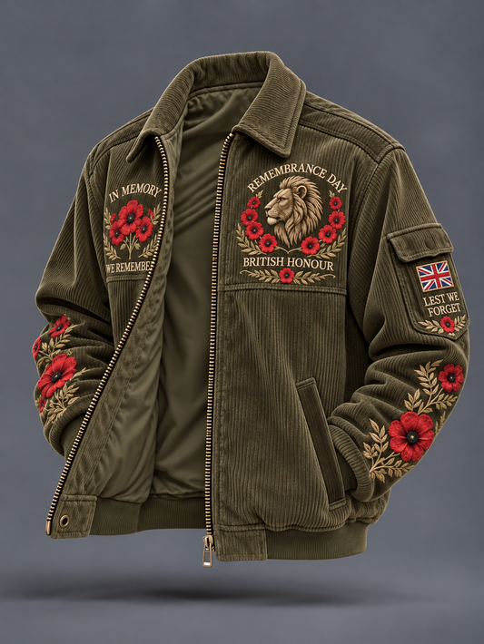 Men's Remembrance Day Corduroy Jacket