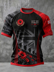 Men's Lest We Forget Print T-shirt