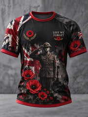 Men's Lest We Forget Print T-shirt