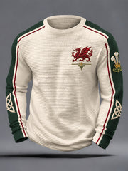Men's Welsh Dragon Waffle Top
