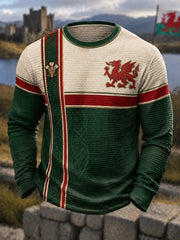 Men's Welsh Dragon Waffle Top