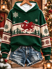 Women's Christmas Welsh Dragon Print Sweatshirt