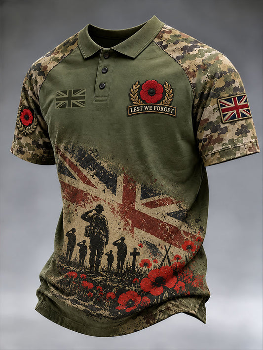 Men's Lest We Forget Print Shirt