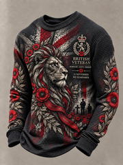 Men's Remembrance Day Waffle Sweatshirt