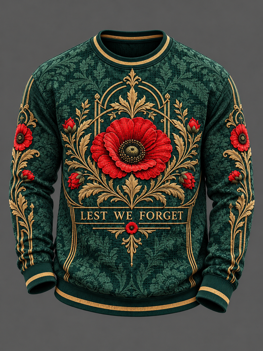 Men's Remembrance Day Waffle Sweatshirt