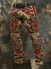 Men's Remembrance Day Casual Work Trousers