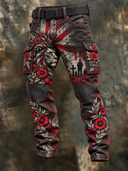 Men's Remembrance Day Casual Work Trousers