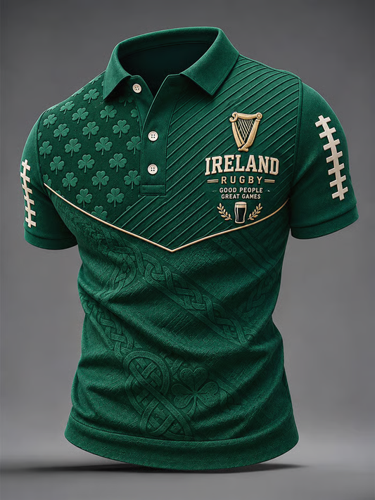 Men's Rugby Lovers Print polo shirt