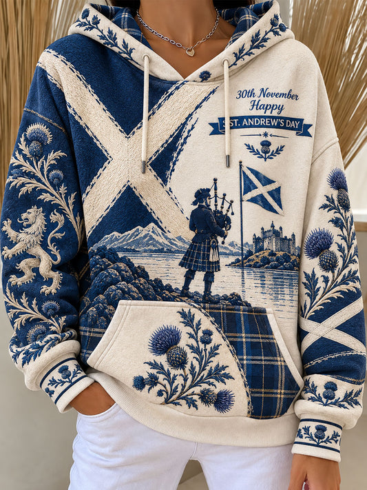 Women's St. Andrew's Day in Scotland Printed hoodie