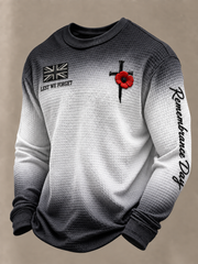 Men's Remembrance Day Waffle Sweatshirt