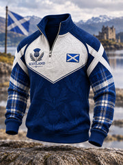 Men's St. Andrew's Day Print Zip-Up Hoodie