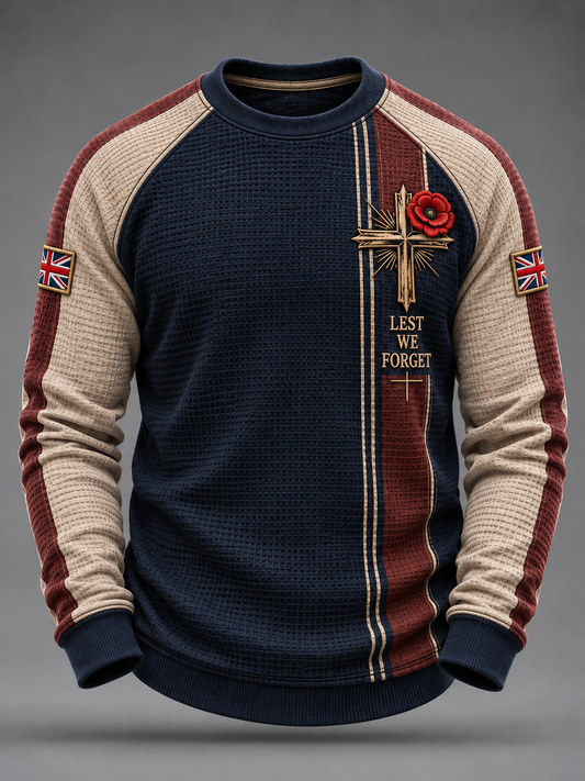 Men's Remembrance Day Waffle Sweatshirt