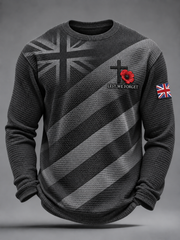 Men's Remembrance Day Waffle Long Sleeve T-Shirt