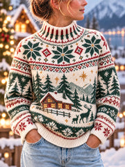 Women's Nordic-Style Christmas Tops