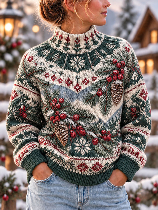 Women's Nordic-Style Christmas Tops
