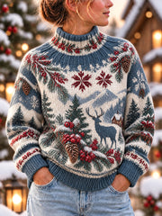 Women's Nordic-Style Christmas Tops