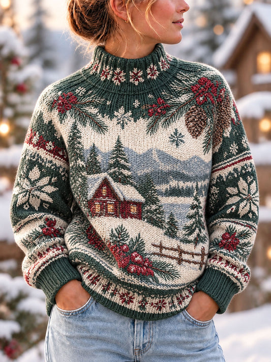 Women's Nordic-Style Christmas Tops